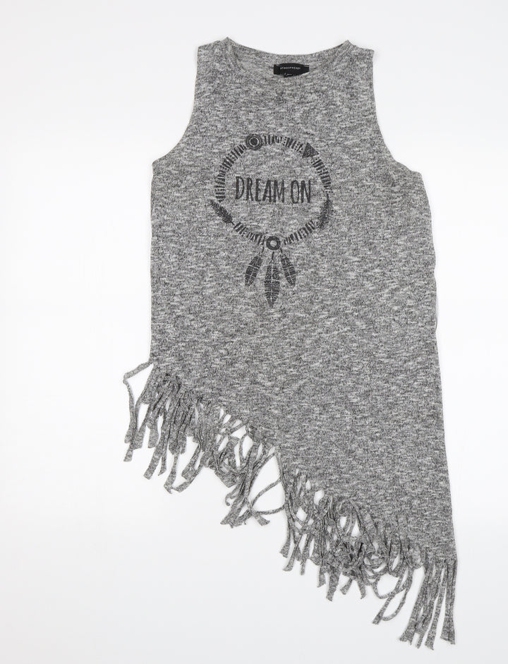 Atmosphere Womens Grey   Basic Blouse Size 12  - Dream on