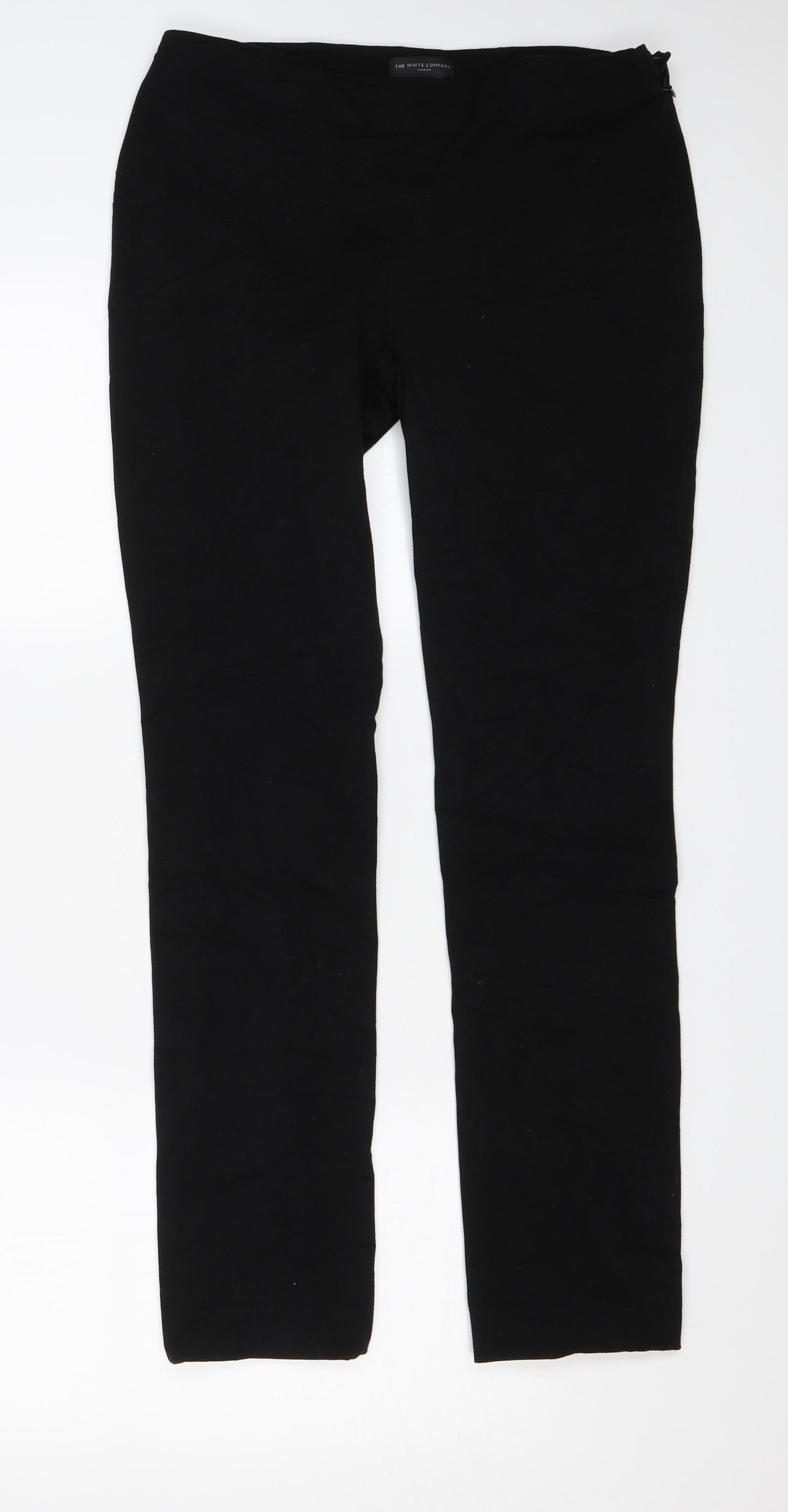 The White Company Womens Black   Trousers  Size 10 L27 in