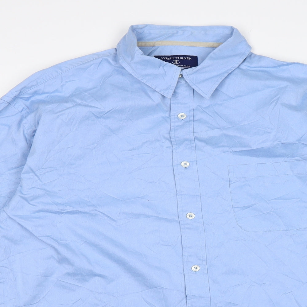 Joseph Turner Mens Blue    Dress Shirt Size XL