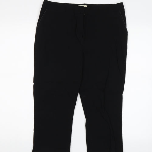 Papaya Womens Black   Chino Trousers Size 14 L20 in