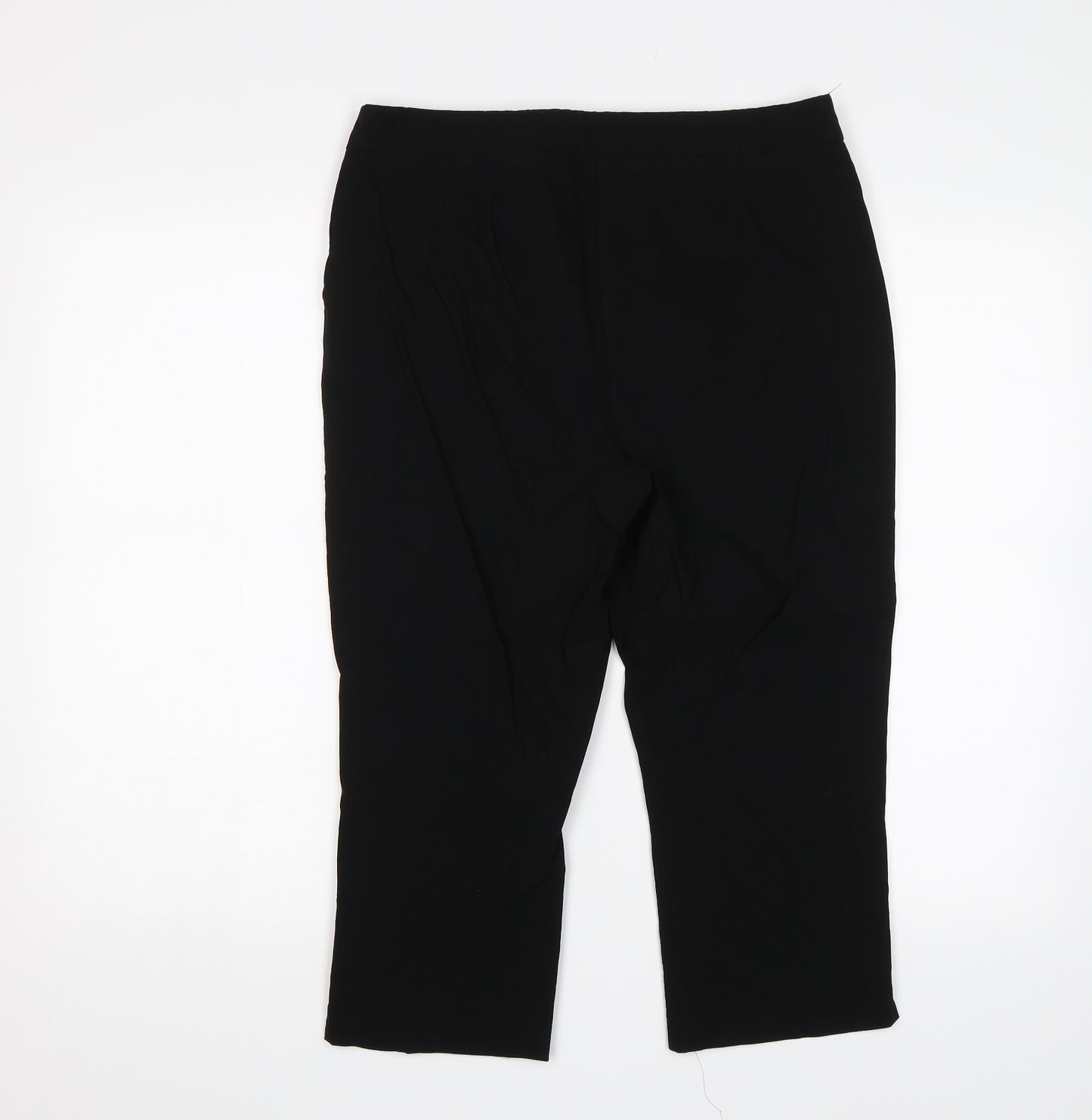 Papaya Womens Black   Chino Trousers Size 14 L20 in