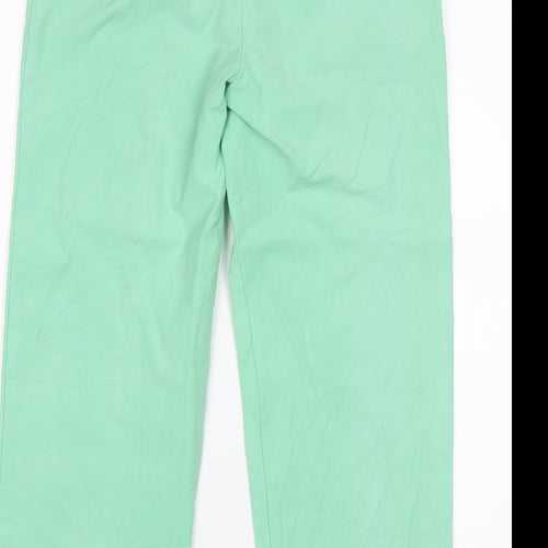 M&S Womens Green   Chino Trousers Size 8 L22 in