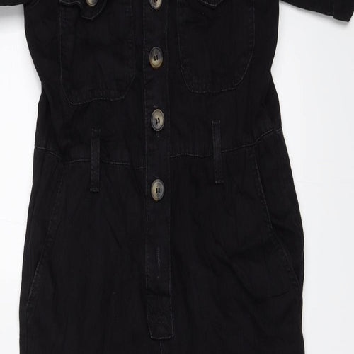 Denim & Co. Womens Black   Jumpsuit One-Piece Size 6