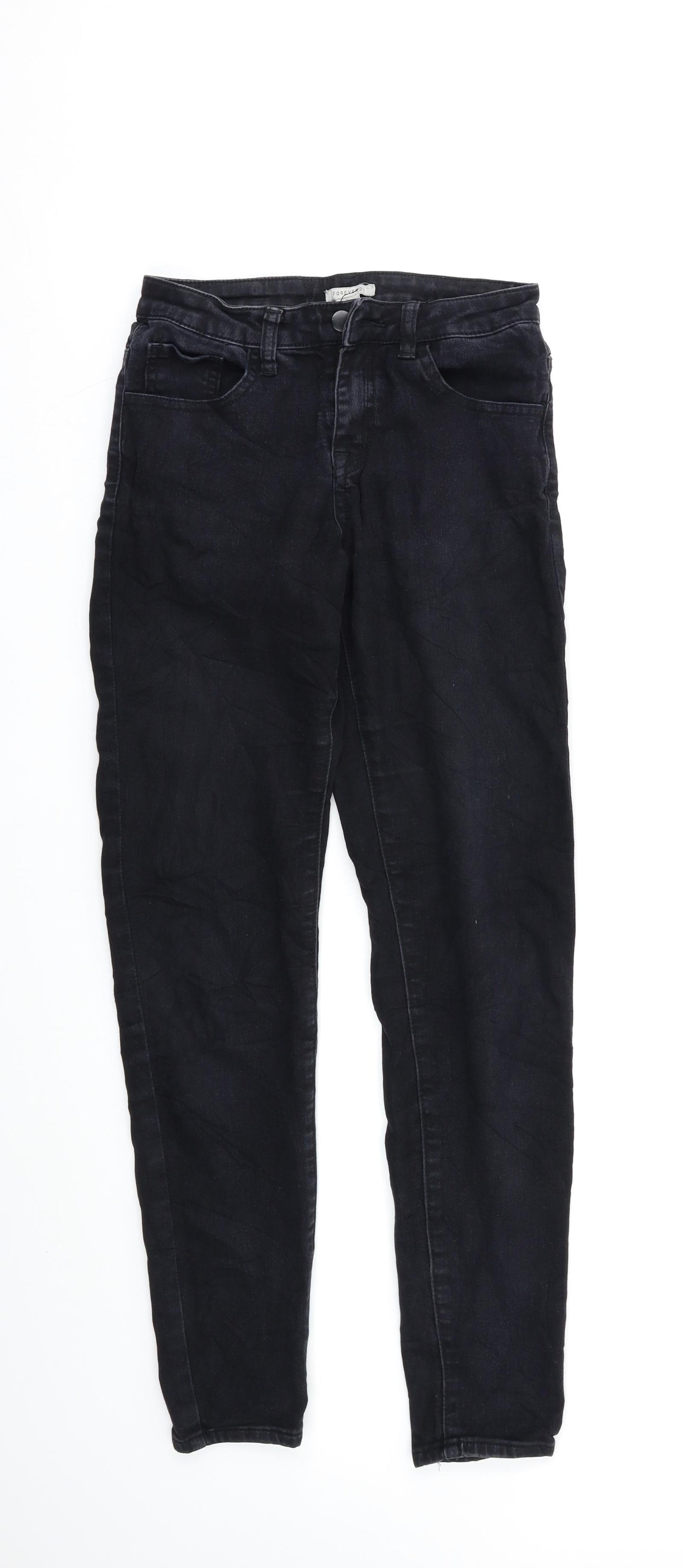 FOREVER 21 Womens Black   Skinny Jeans Size 8 L26 in