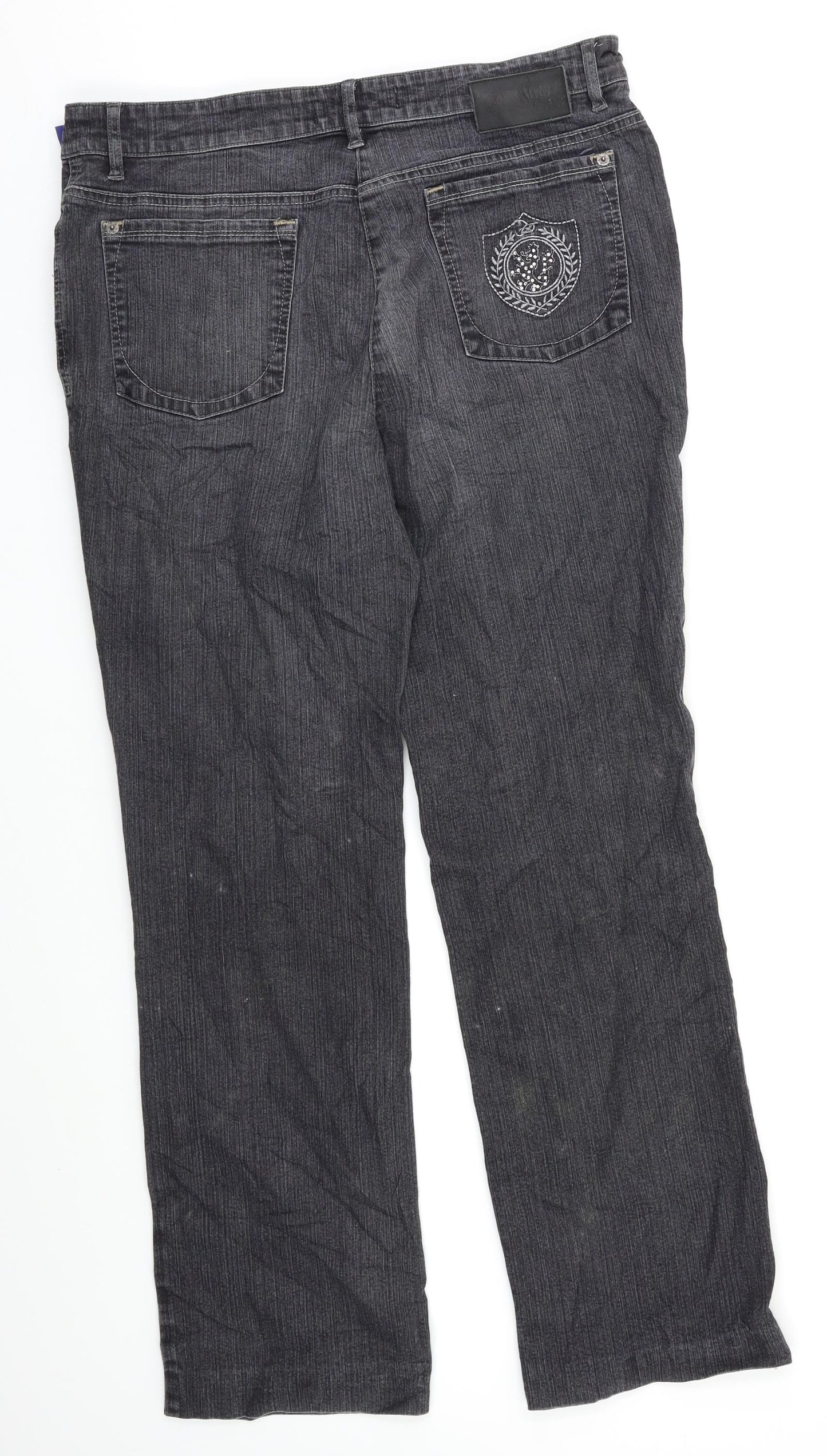 ZERRES Womens Black   Bootcut Jeans Size 16 L26 in