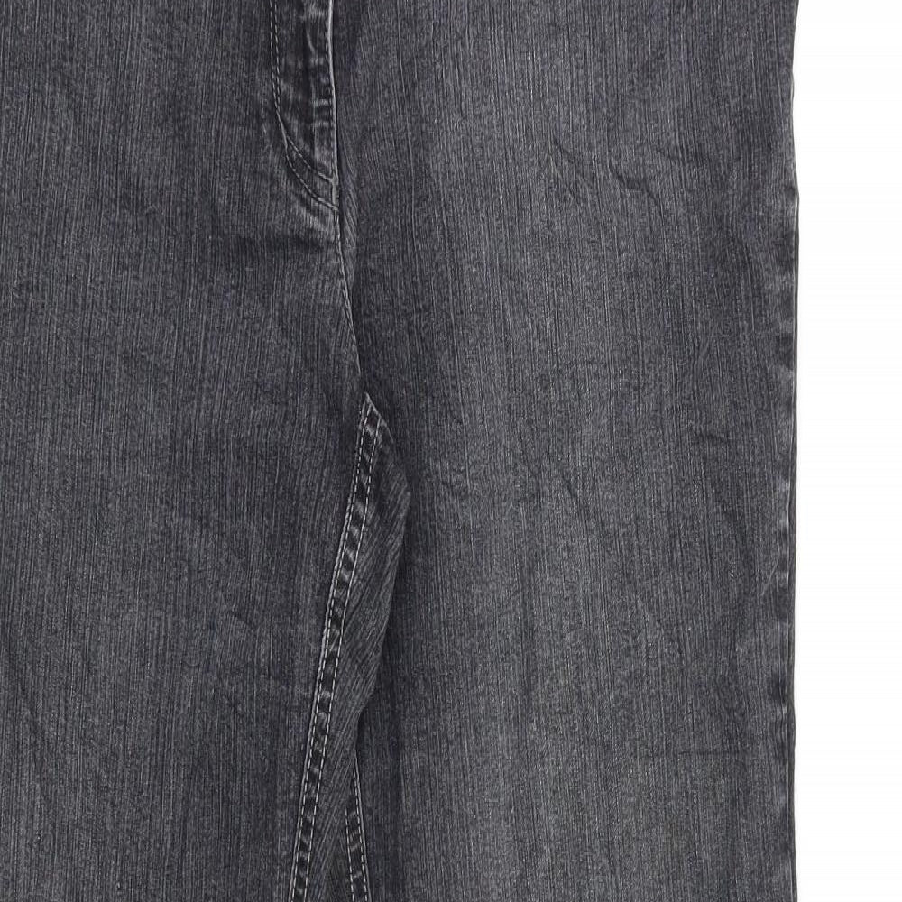 ZERRES Womens Black   Bootcut Jeans Size 16 L26 in