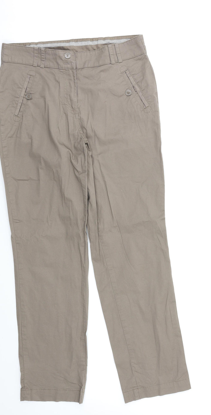 Debenhams Womens Brown Carrot Trousers Size 12 L26 in