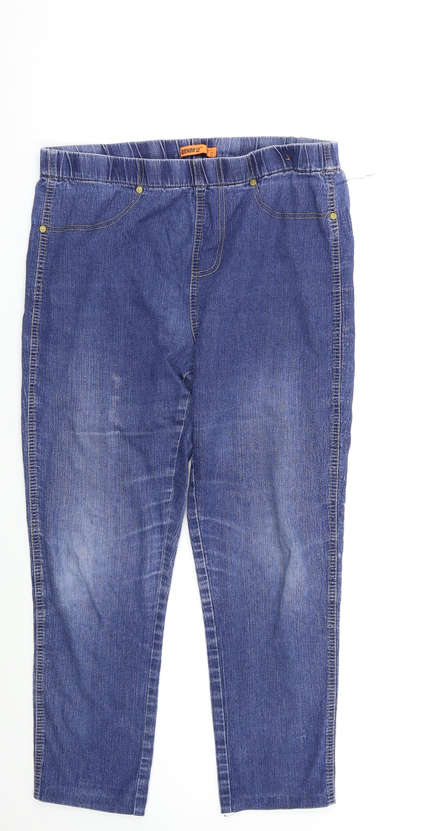 Denim & Co. Womens Blue   Jegging Jeans Size 16 L26 in