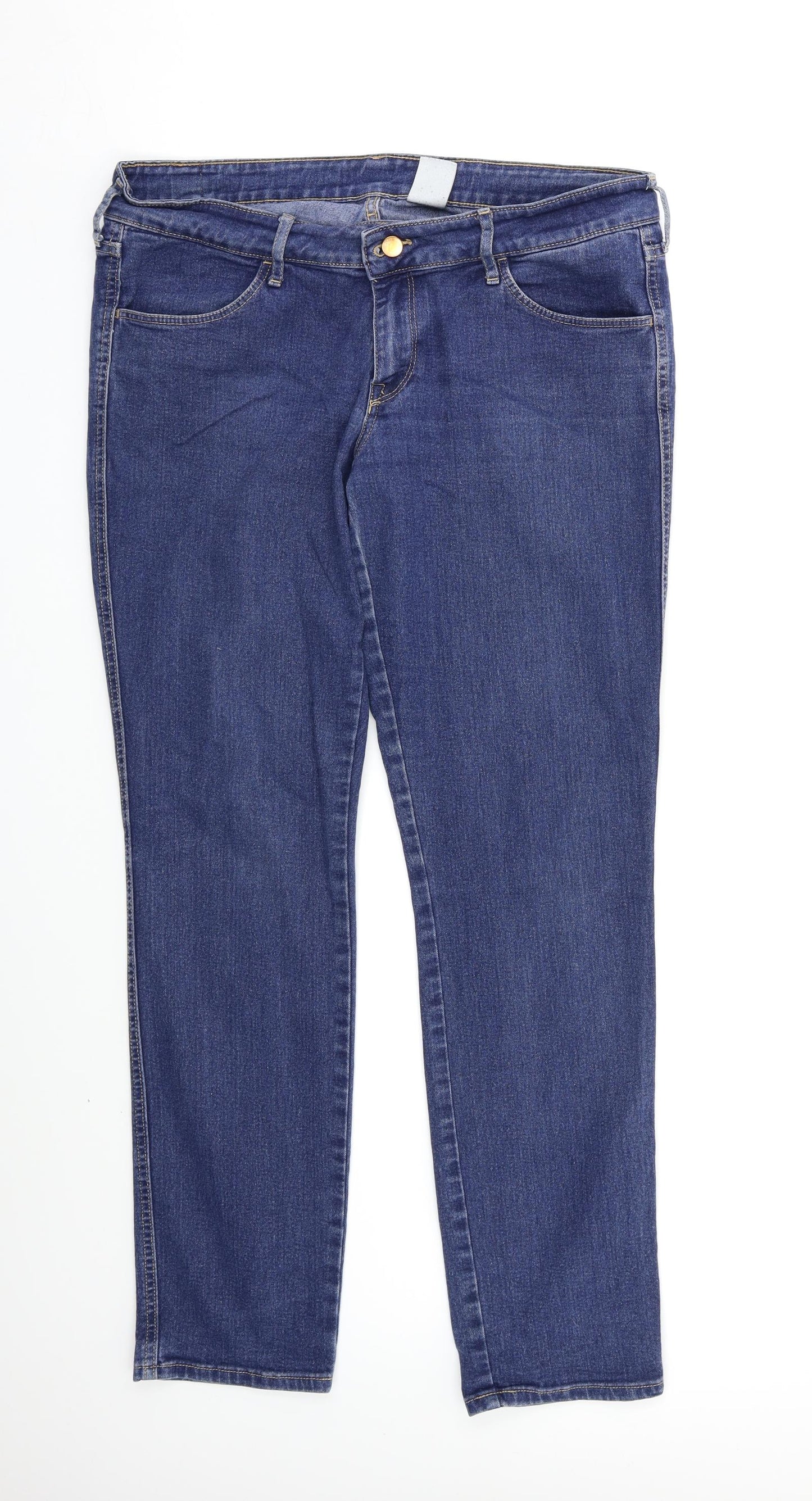 H&M Womens Blue   Straight Jeans Size 16 L29 in