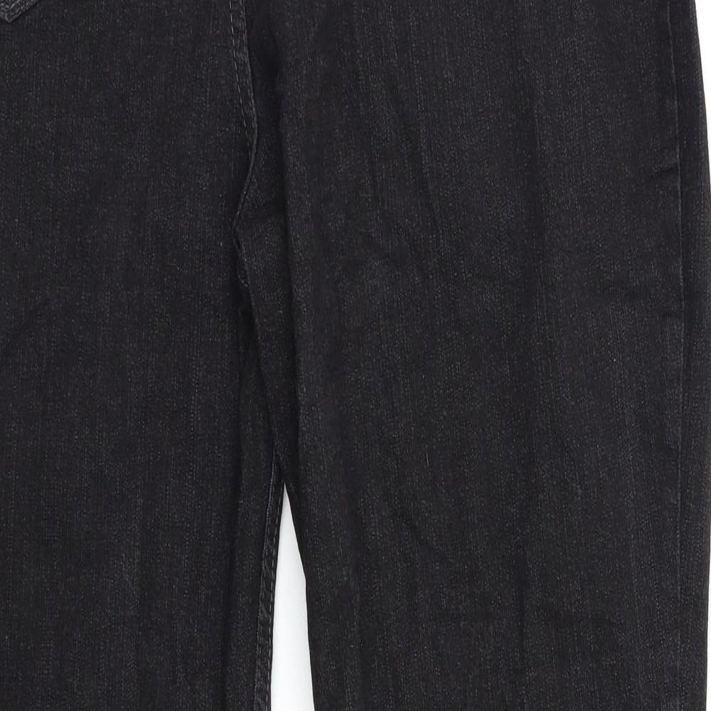 M&S Womens Black   Bootcut Jeans Size 20 L26 in
