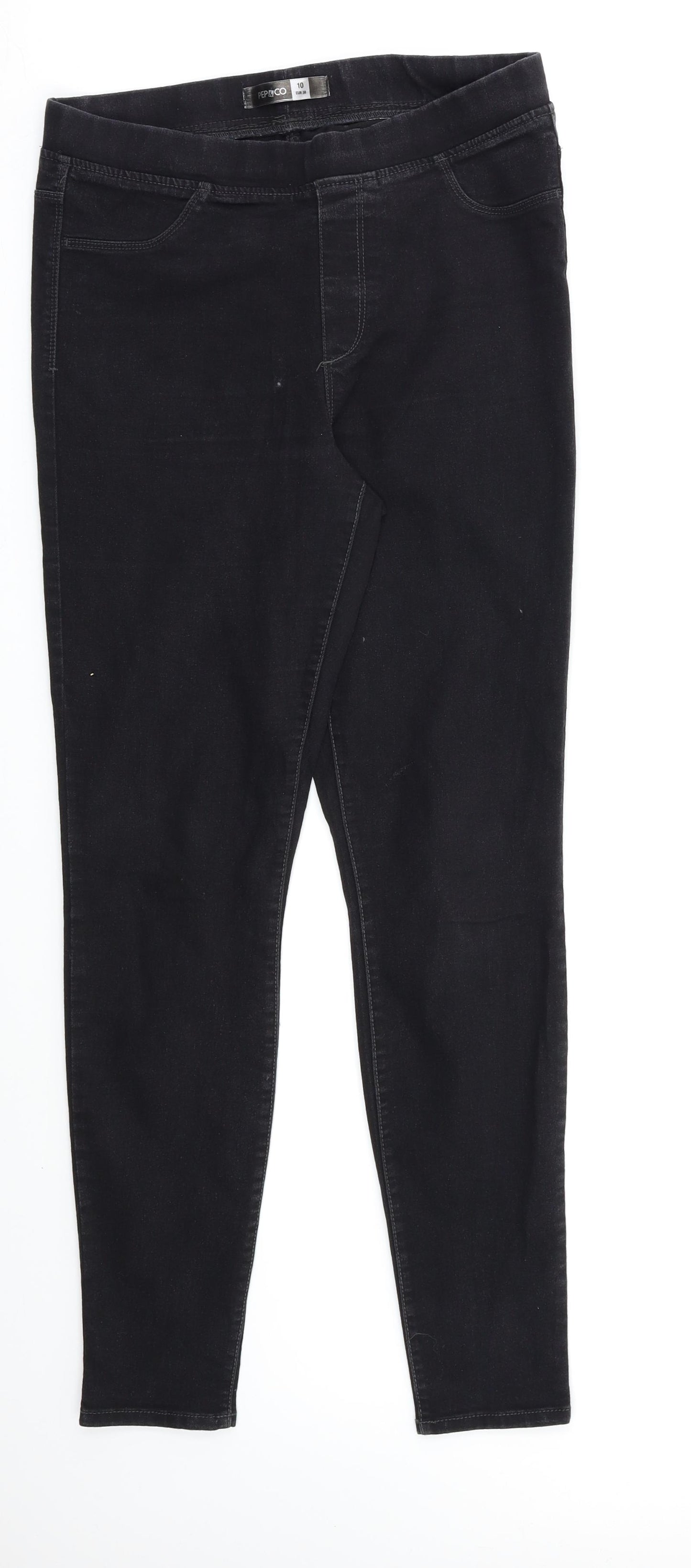 PEP & CO Womens Black   Jegging Jeans Size 10 L29 in