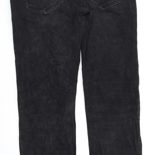 M&S Womens Black   Straight Jeans Size 8 L27 in