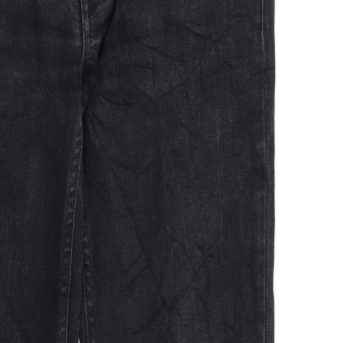 M&S Womens Black   Straight Jeans Size 8 L27 in
