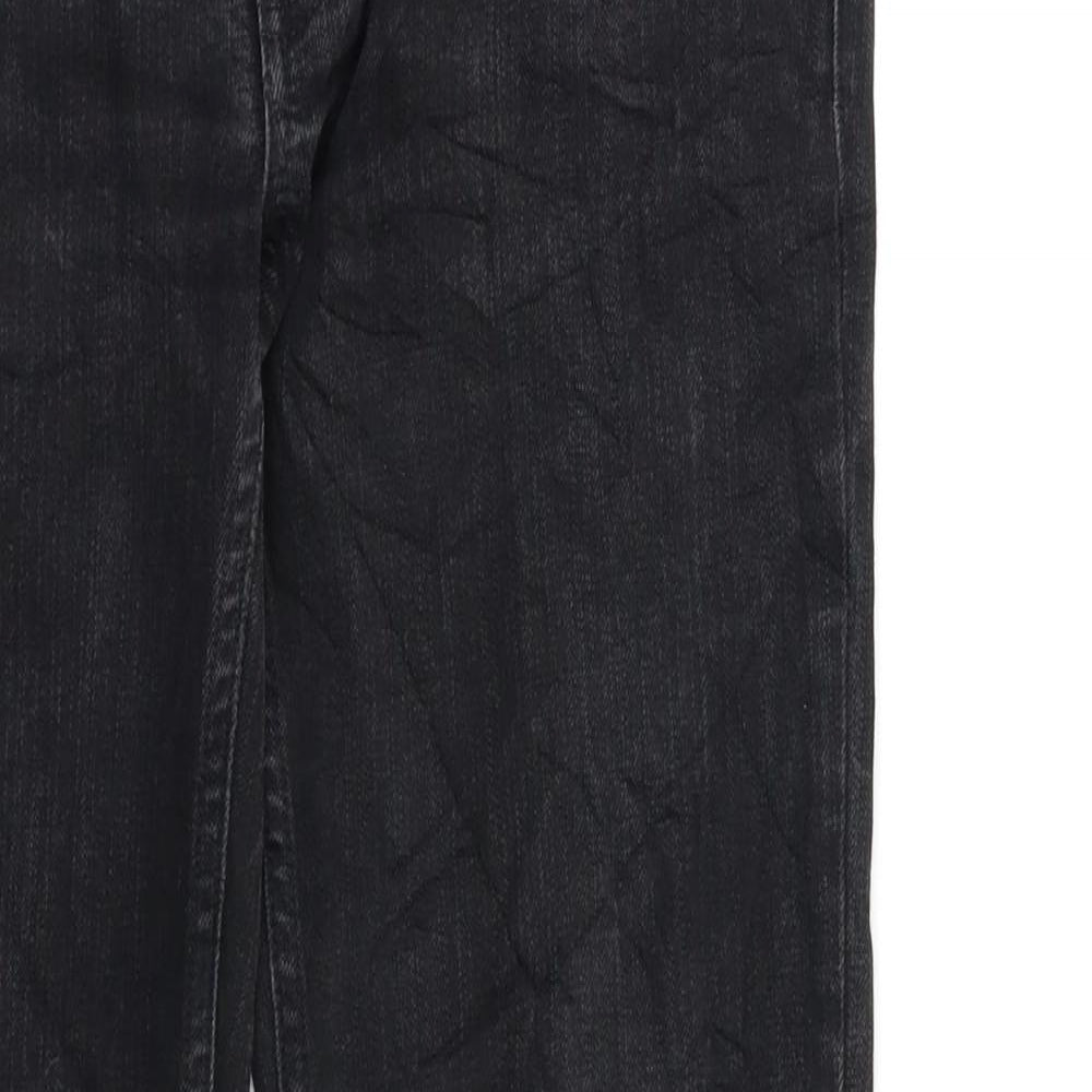 M&S Womens Black   Straight Jeans Size 8 L27 in