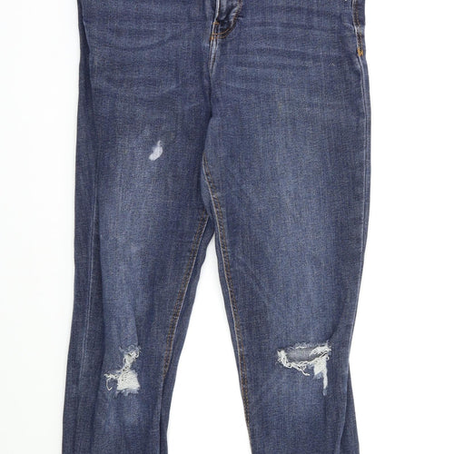 Zara Womens Blue   Straight Jeans Size 8 L28 in