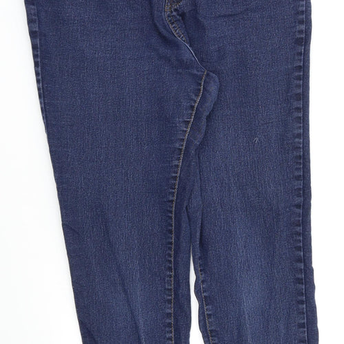 PRETTYLITTLETHING Womens Blue   Skinny Jeans Size 14 L26 in