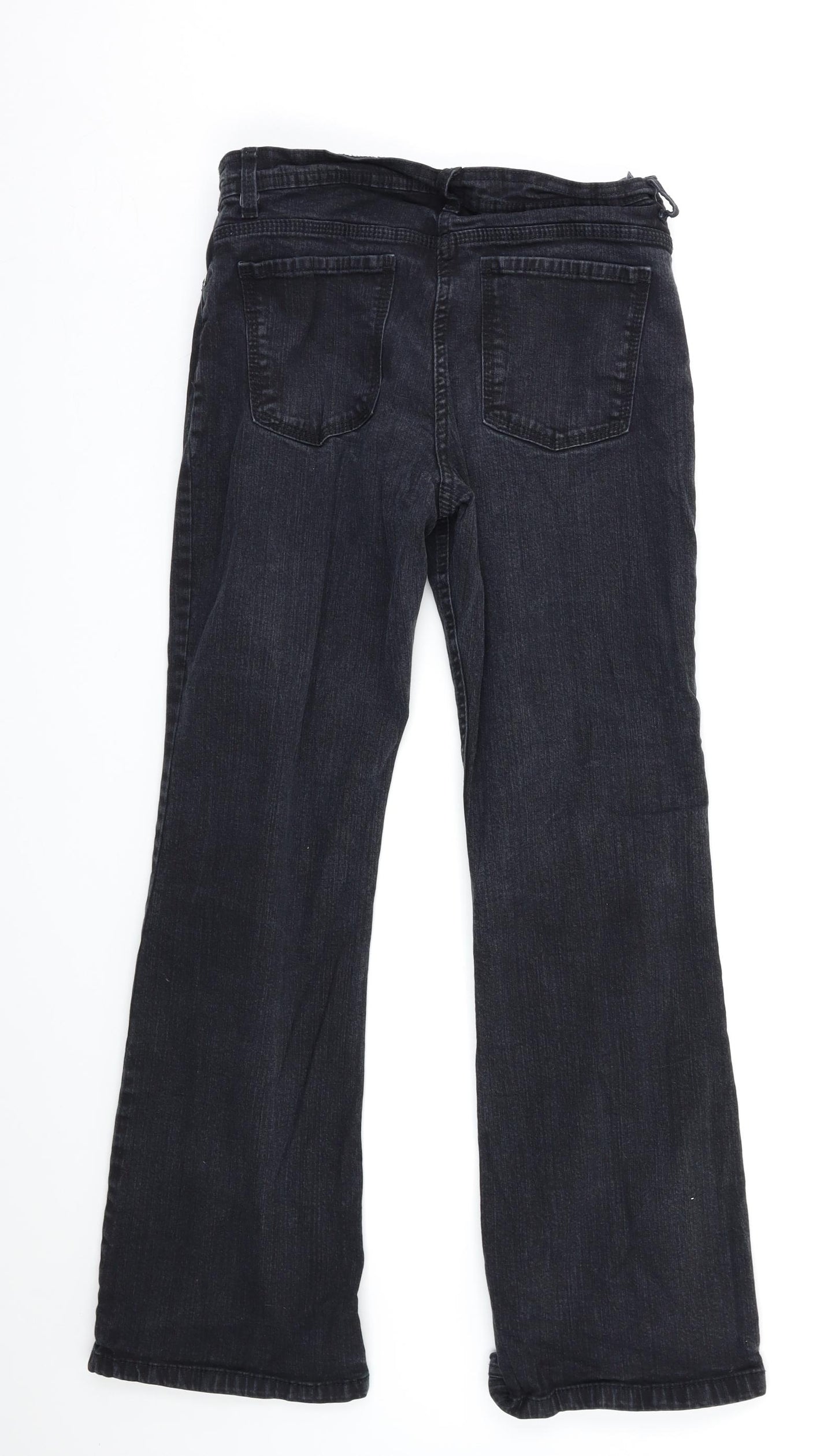 M&S Womens Black   Bootcut Jeans Size 10 L28 in