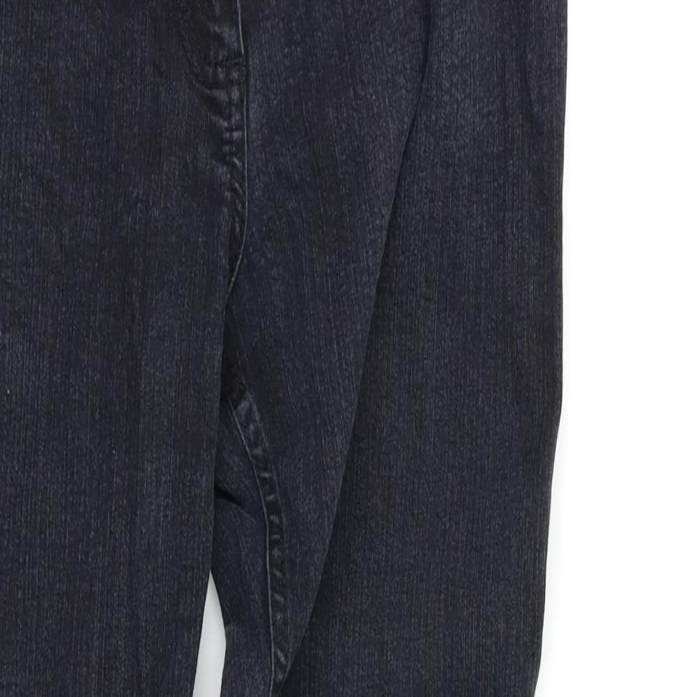 M&S Womens Black   Bootcut Jeans Size 10 L28 in