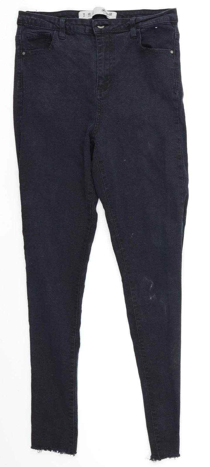 Denim & Co. Womens Black Skinny Jeans Size 12 L29 in