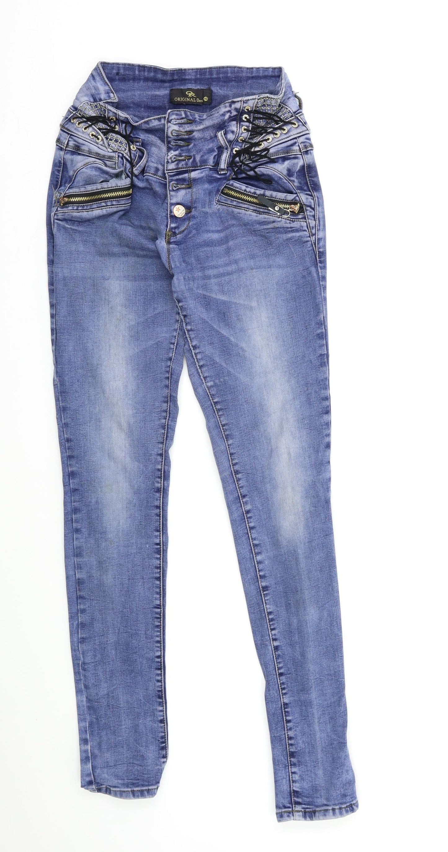 Original Denim Womens Blue   Skinny Jeans Size 10 L29 in