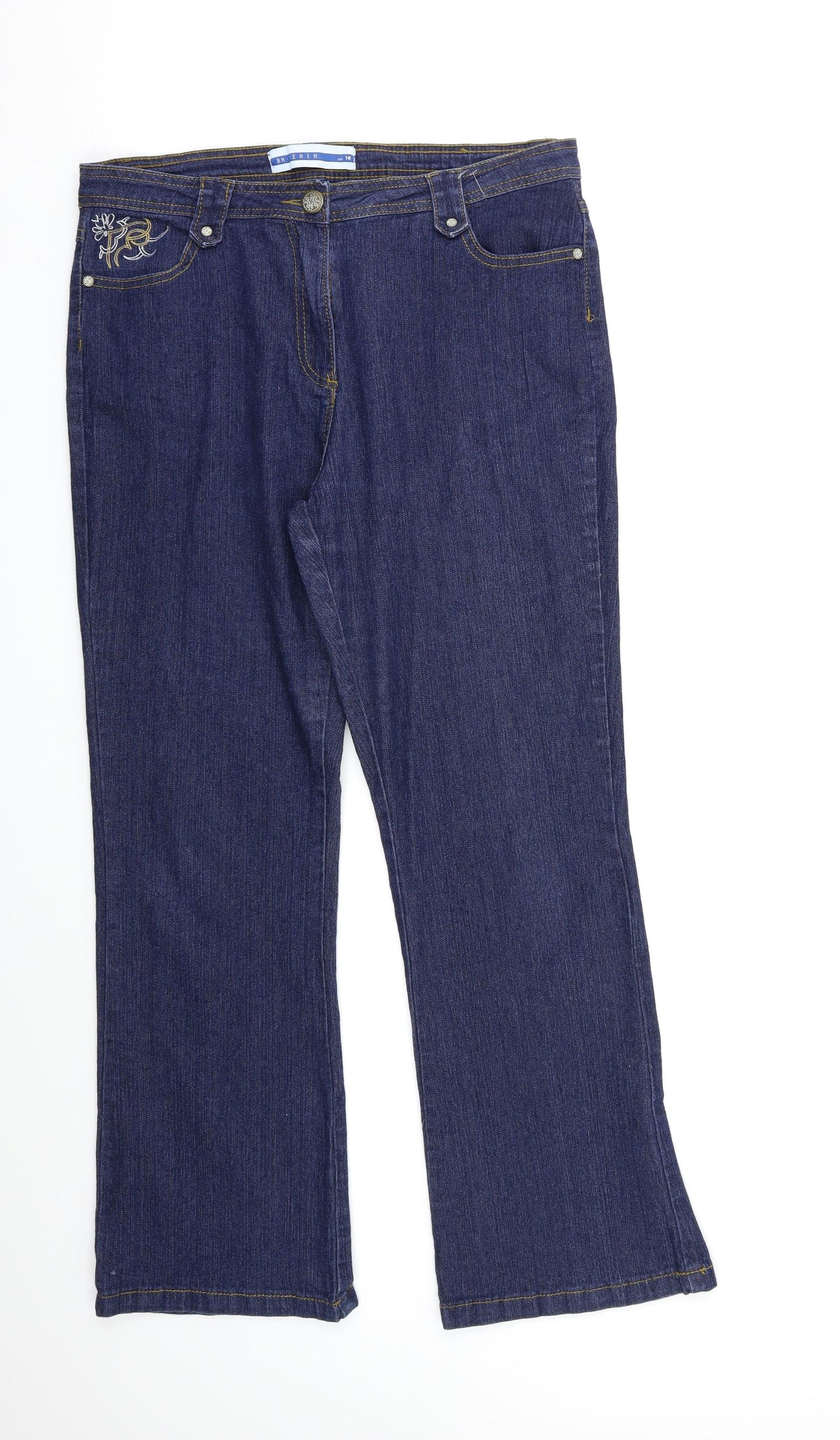 BM Denim Mens Blue   Bootcut Jeans Size 16 L28 in