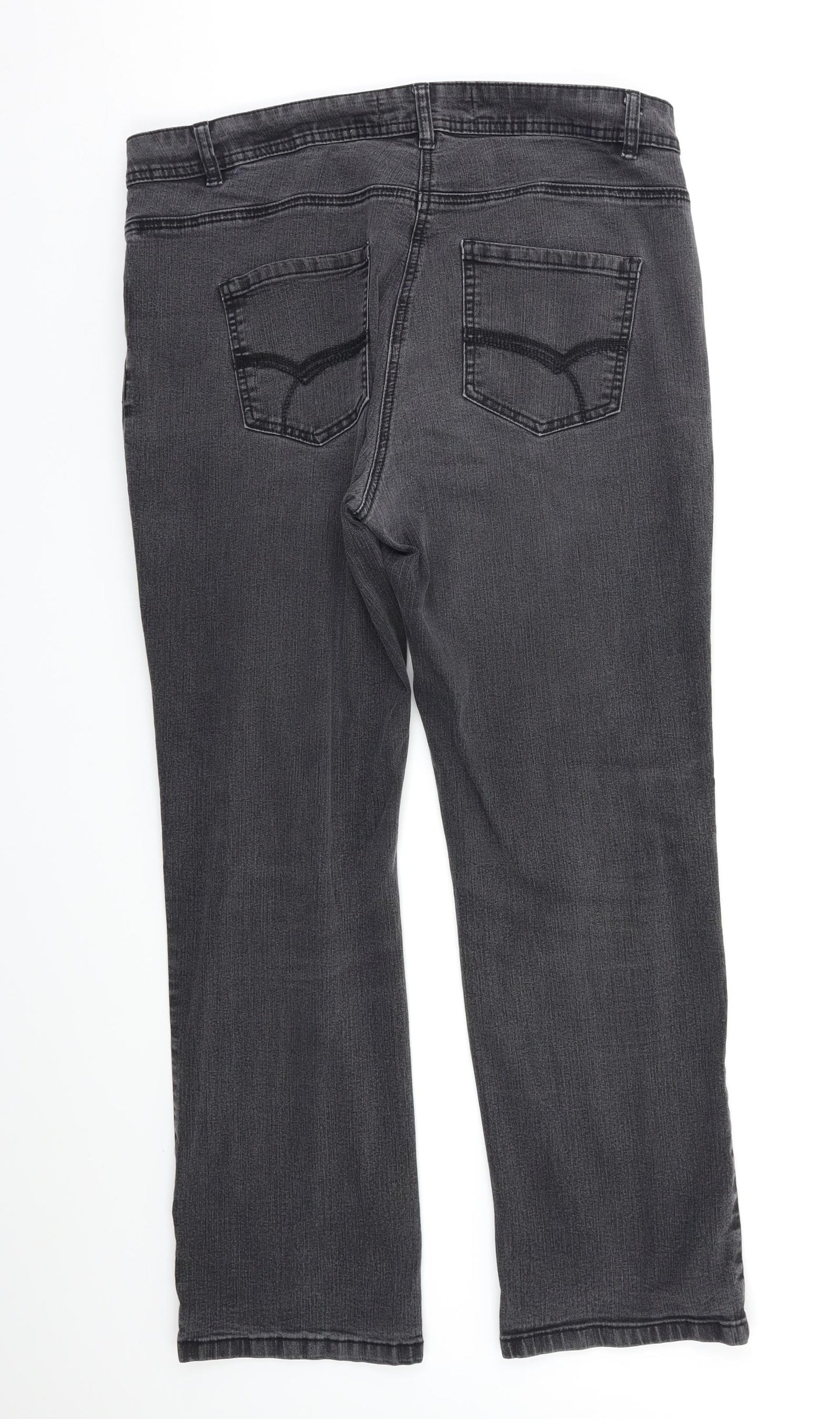 TU Womens Black   Straight Jeans Size 16 L28 in