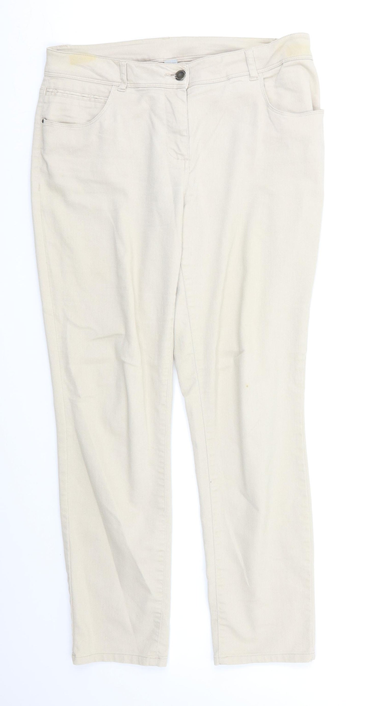 Wallis Womens Beige   Trousers  Size 12 L28 in