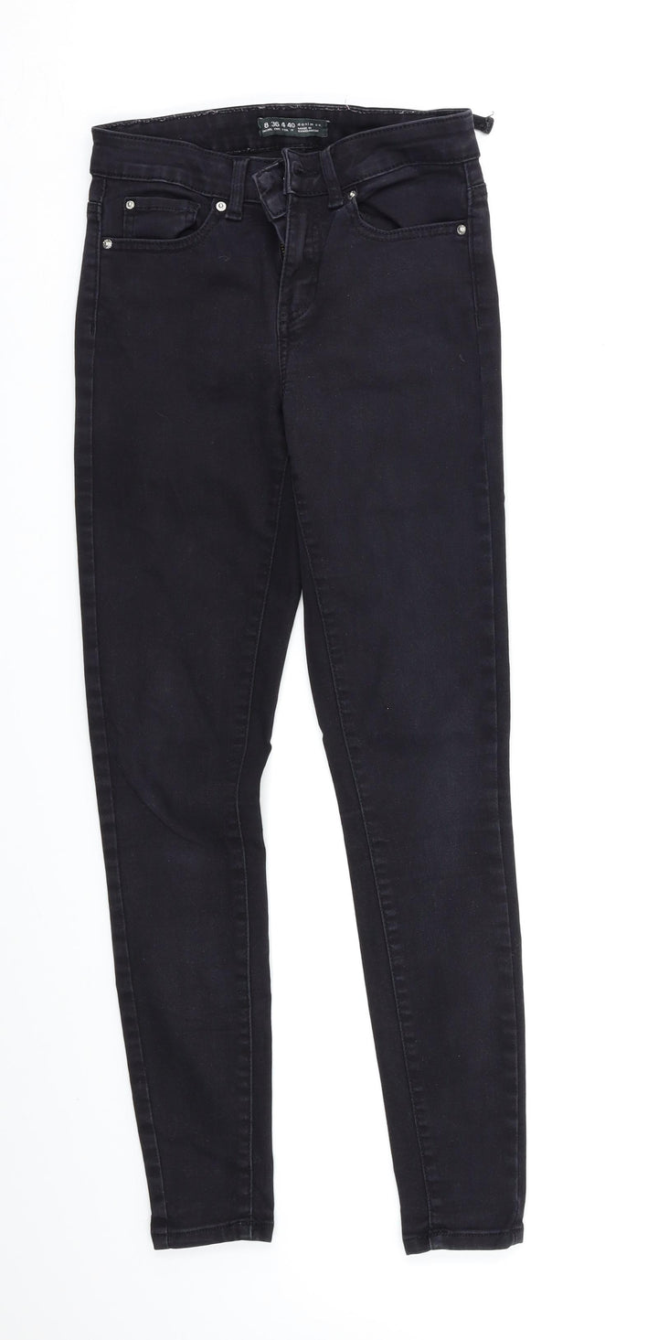 Denim & Co. Womens Black Skinny Jeans Size 8 L25 in