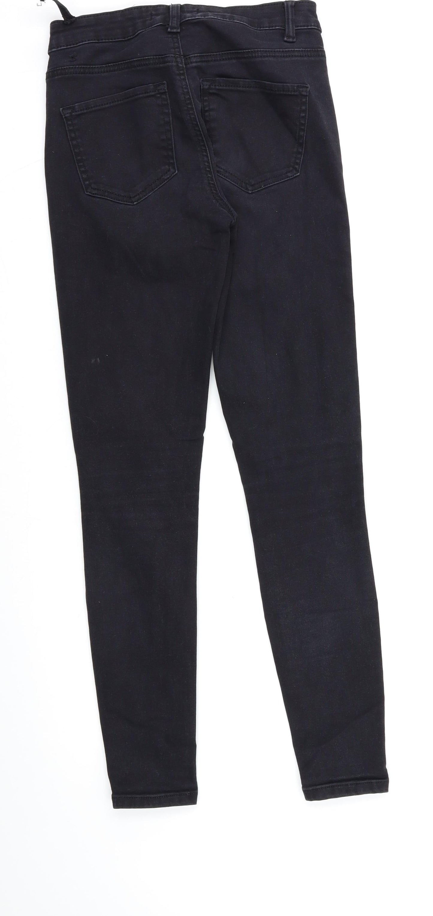 Denim & Co. Womens Black   Skinny Jeans Size 8 L25 in