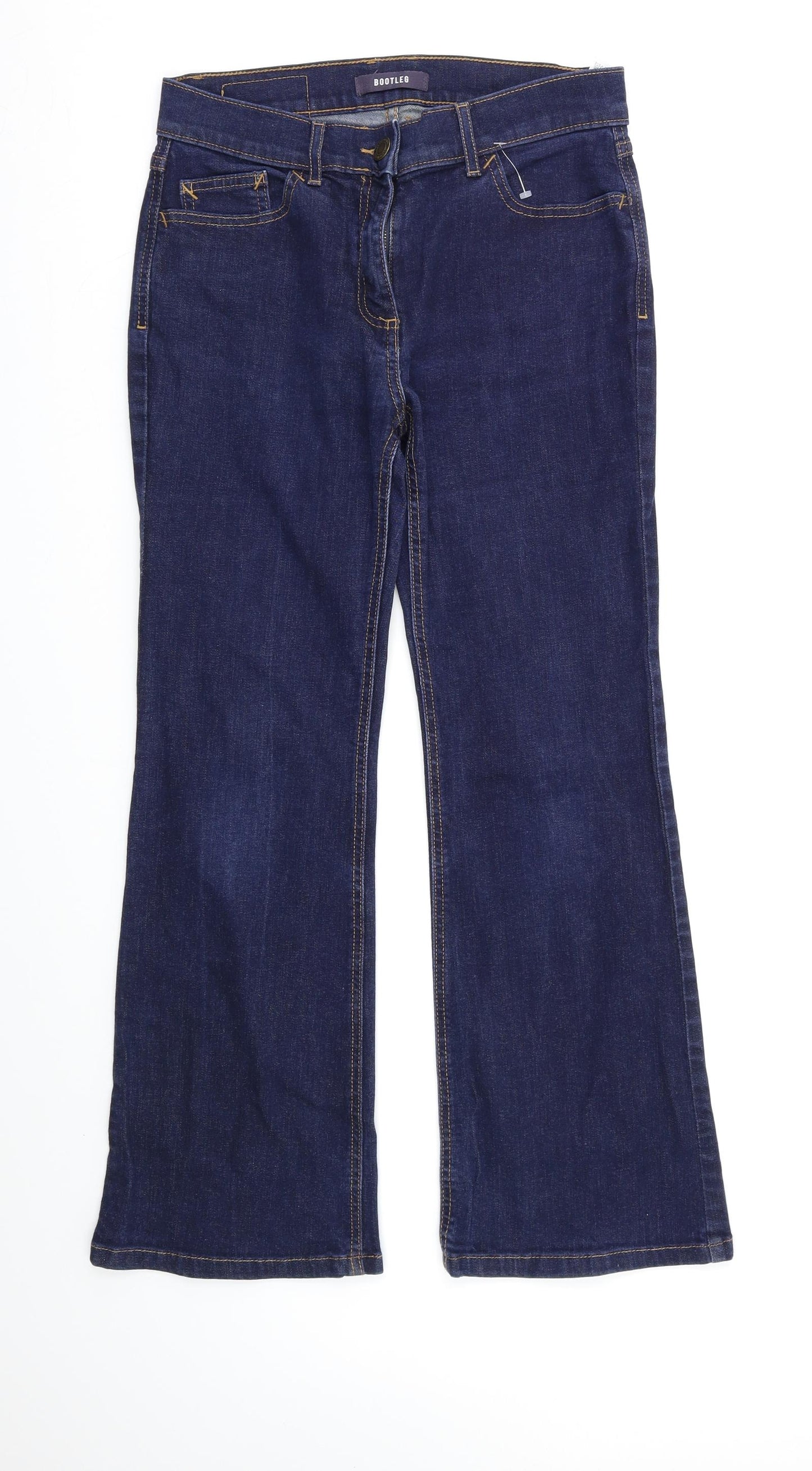 M&S Womens Blue   Bootcut Jeans Size 10 L25 in