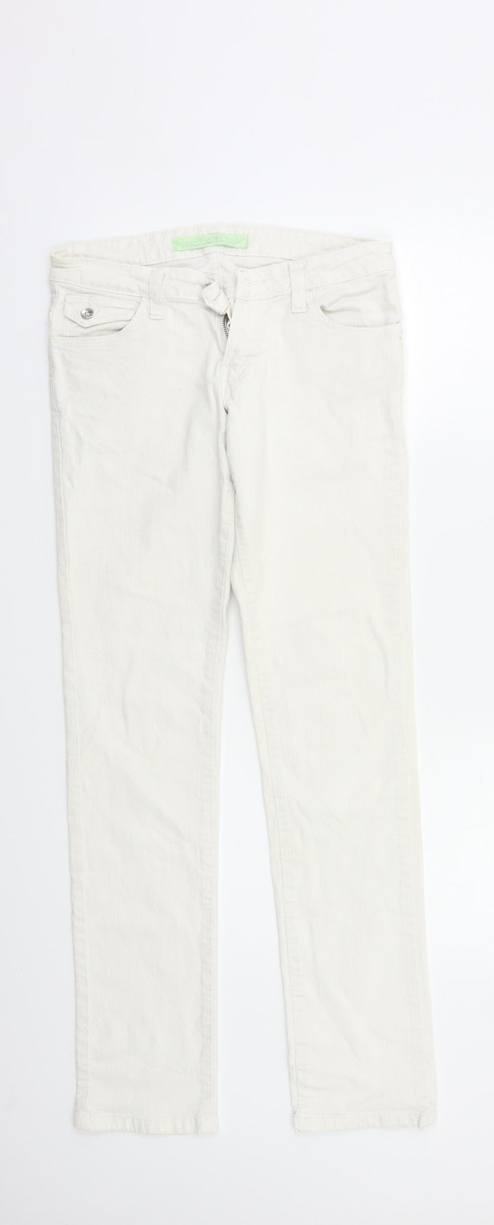 miss Apt Womens White   Straight Jeans Size 8 L27 in