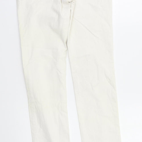 miss Apt Womens White   Straight Jeans Size 8 L27 in