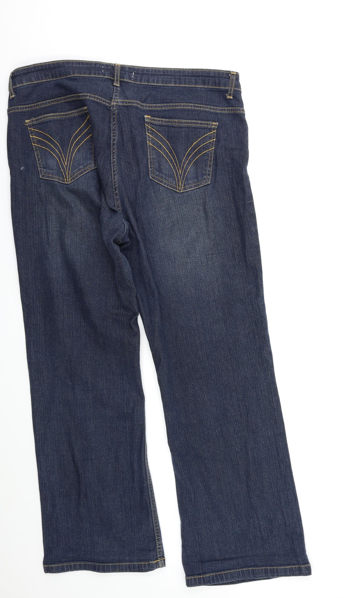 Preworn Womens Blue   Bootcut Jeans Size 18 L28 in