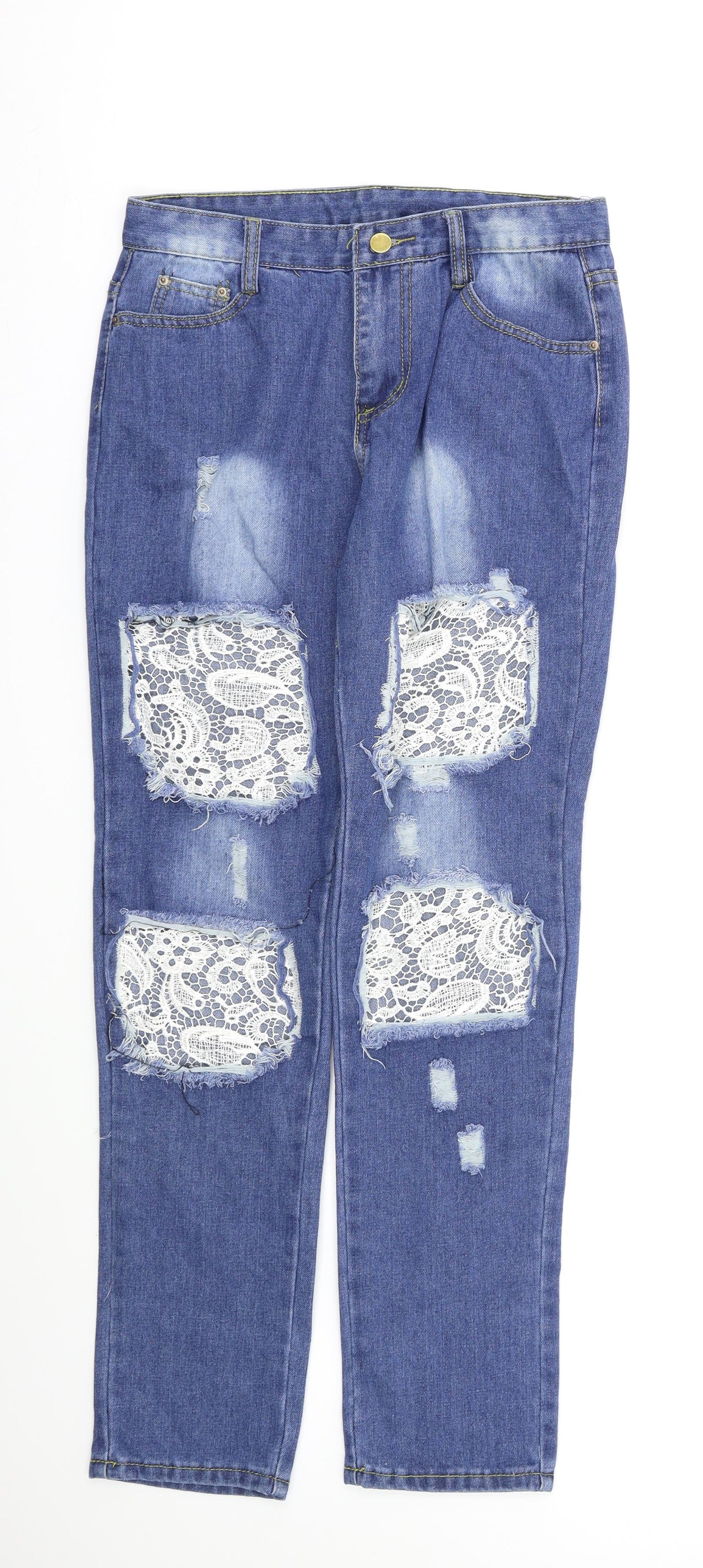 Preworn Womens Blue   Straight Jeans Size 10 L27 in