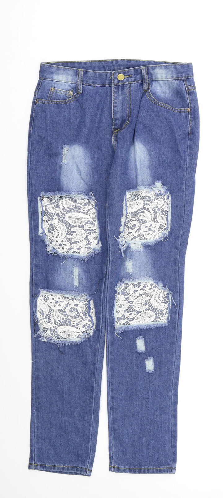 Preworn Womens Blue   Straight Jeans Size 10 L27 in