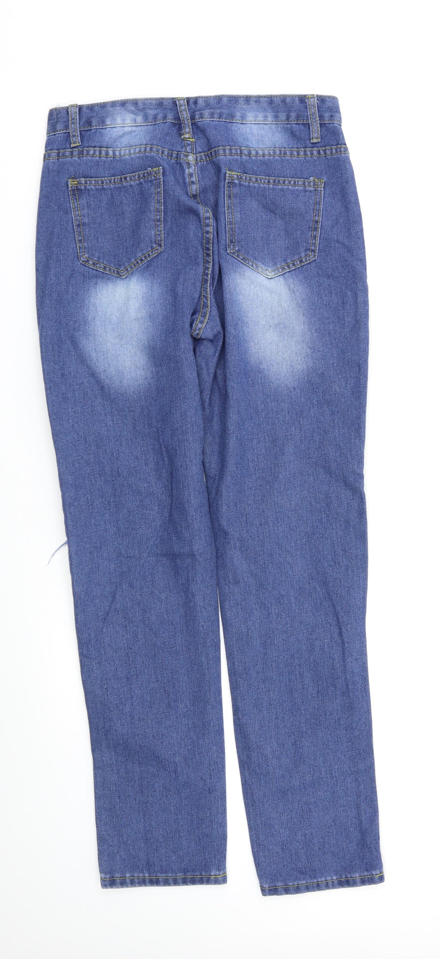 Preworn Womens Blue   Straight Jeans Size 10 L27 in