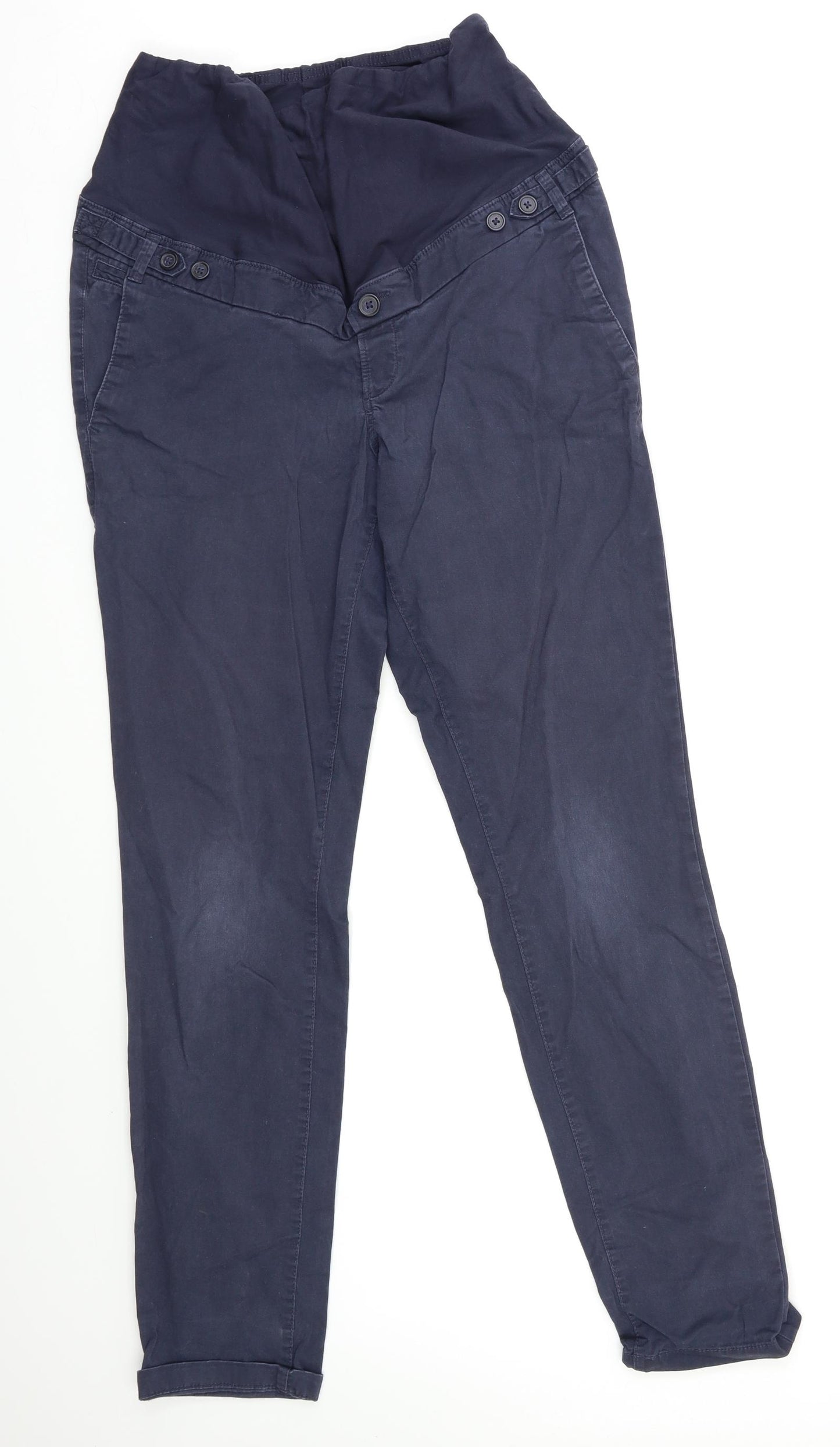 H&M Womens Blue   Straight Jeans Size 10 L29 in - Maternity