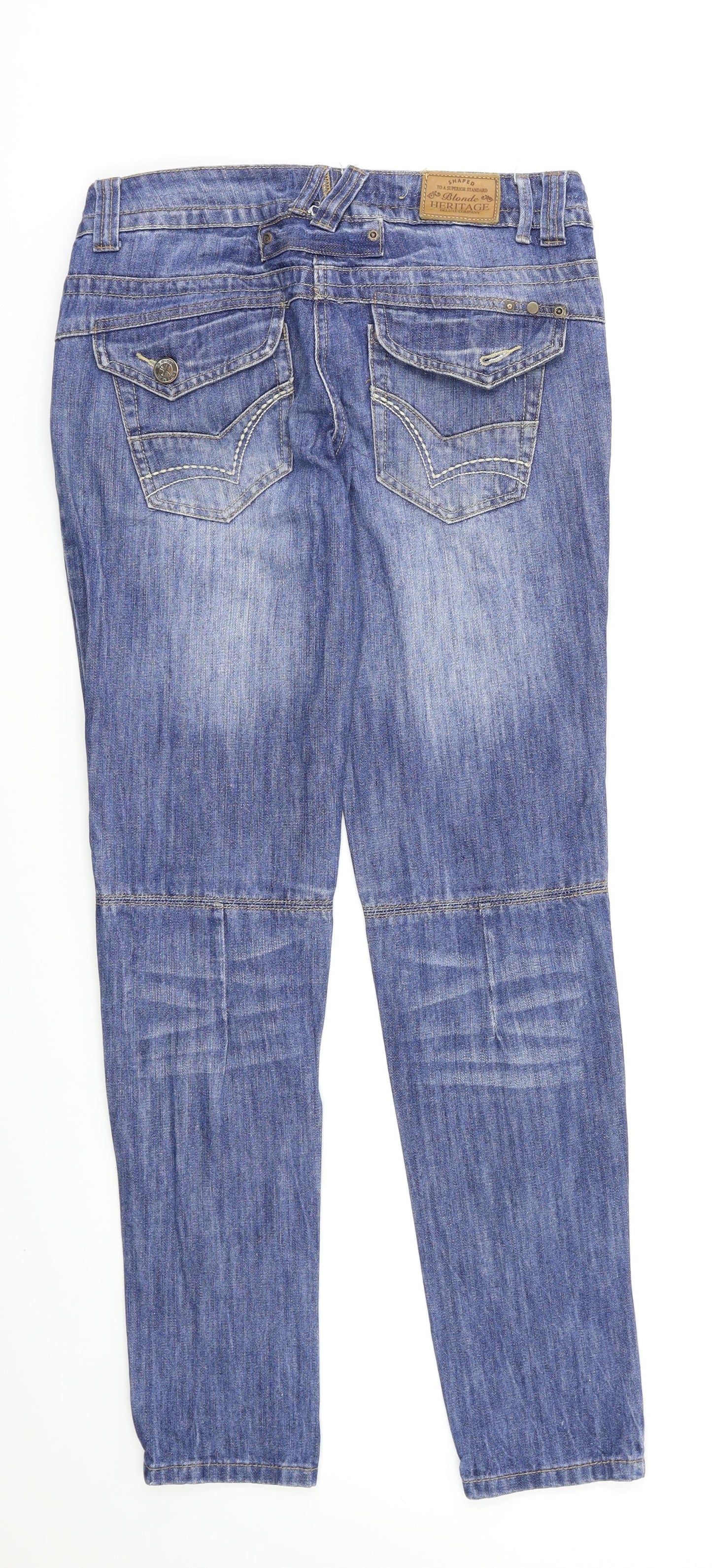 Blonde Heritage Womens Blue   Skinny Jeans Size 12 L30 in
