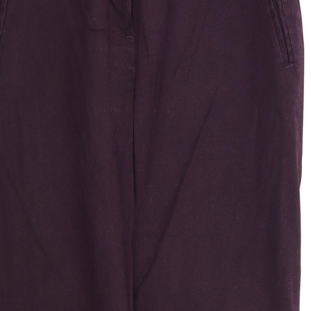 F&F Womens Purple   Dress Pants Trousers Size 10 L26 in