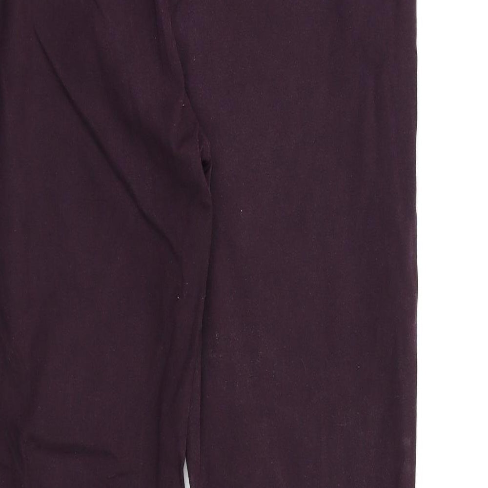 F&F Womens Purple   Dress Pants Trousers Size 10 L26 in