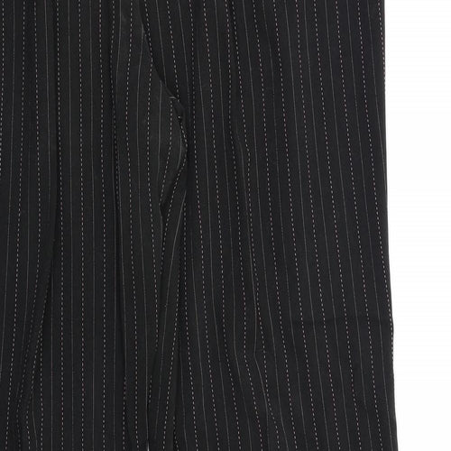 Zona Womens Black Striped  Dress Pants Trousers Size 20 L28 in