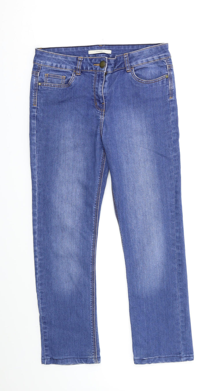 George Gina & Lucy Womens Blue Straight Jeans Size 10 L25 in