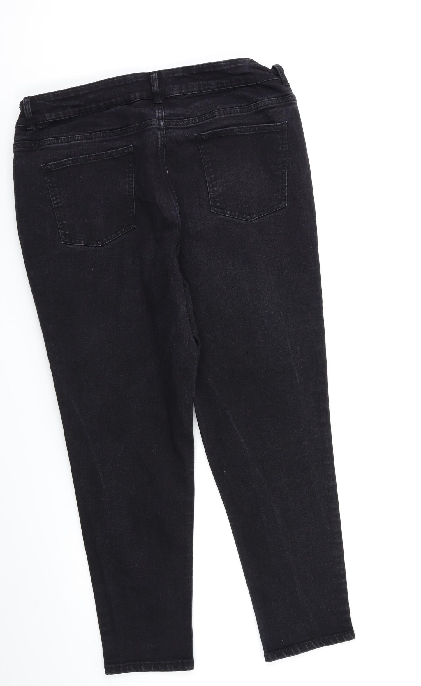 George Womens Black   Straight Jeans Size 18 L26 in