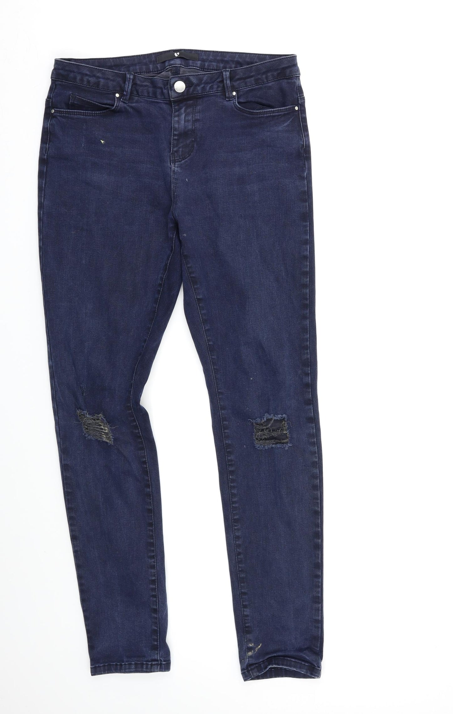 Very Womens Blue   Straight Jeans Size 14 L28 in