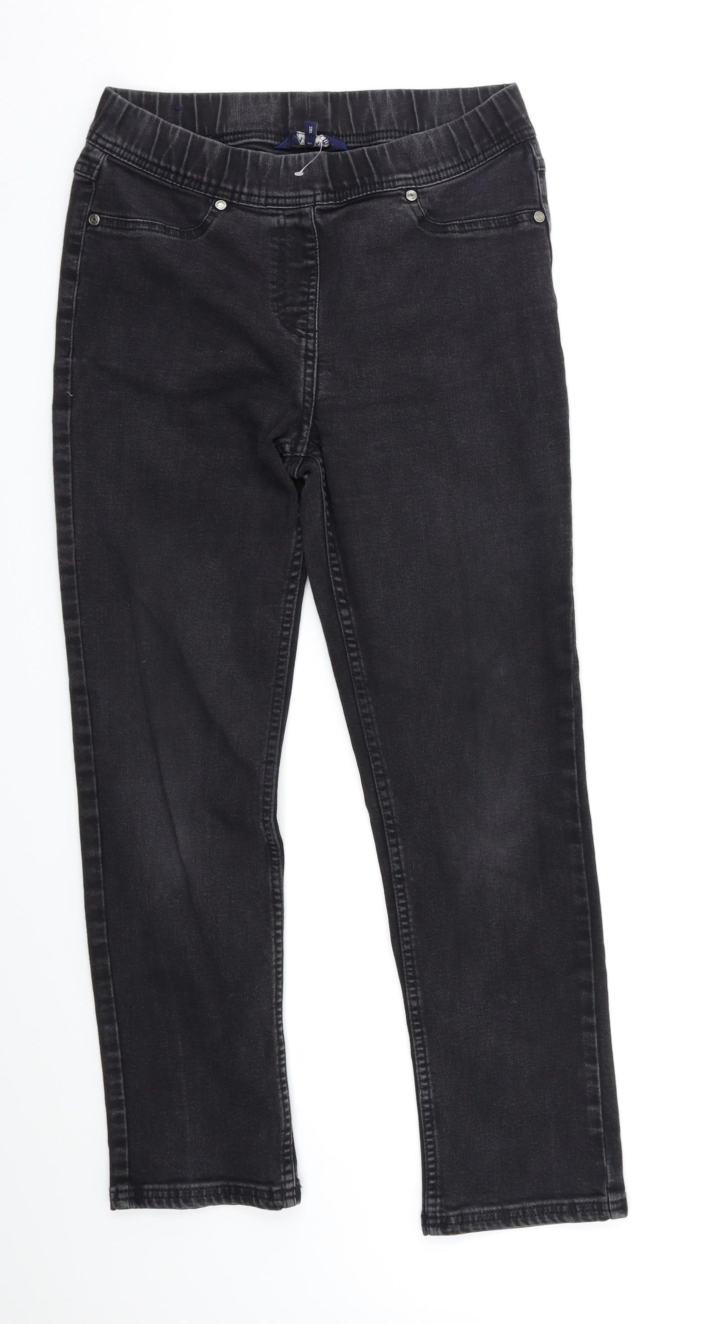 Maine New England Womens Black   Straight Jeans Size 10 L26 in