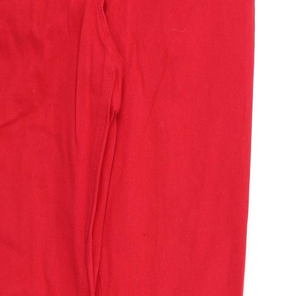 TU Womens Red   Straight Jeans Size 14 L30 in