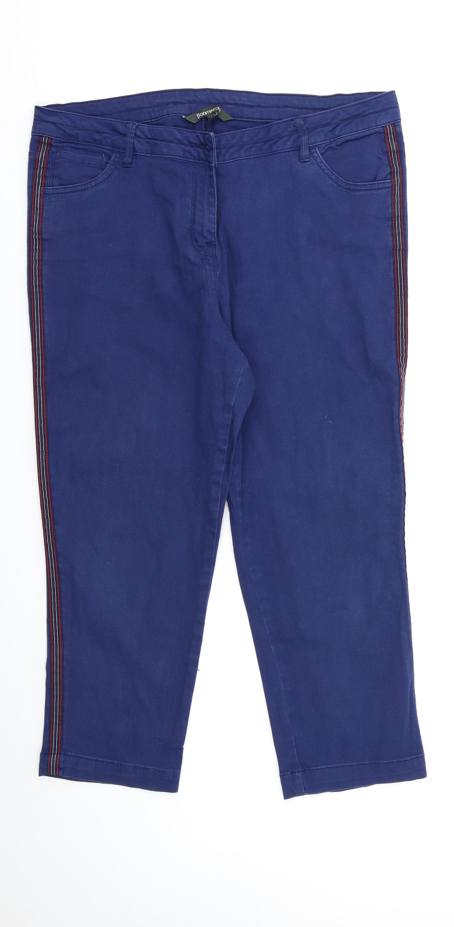 Bonmarché Womens Blue   Capri Jeans Size 16 L21 in