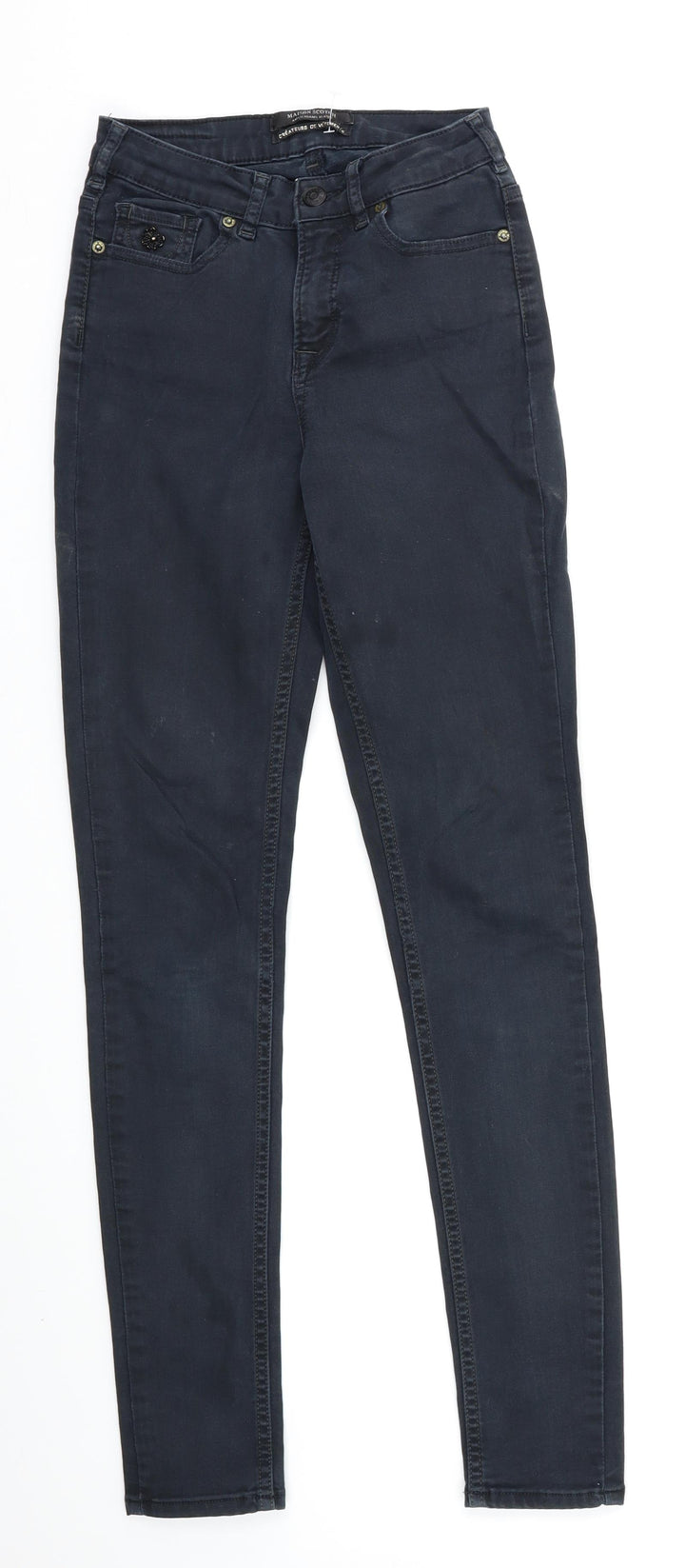 Maison Scotch Womens Black   Skinny Jeans Size 8 L30 in