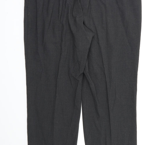 M&S Womens Grey   Dress Pants Trousers Size 16 L27 in