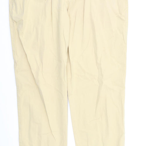 Zara Womens Beige   Trousers  Size 14 L27 in